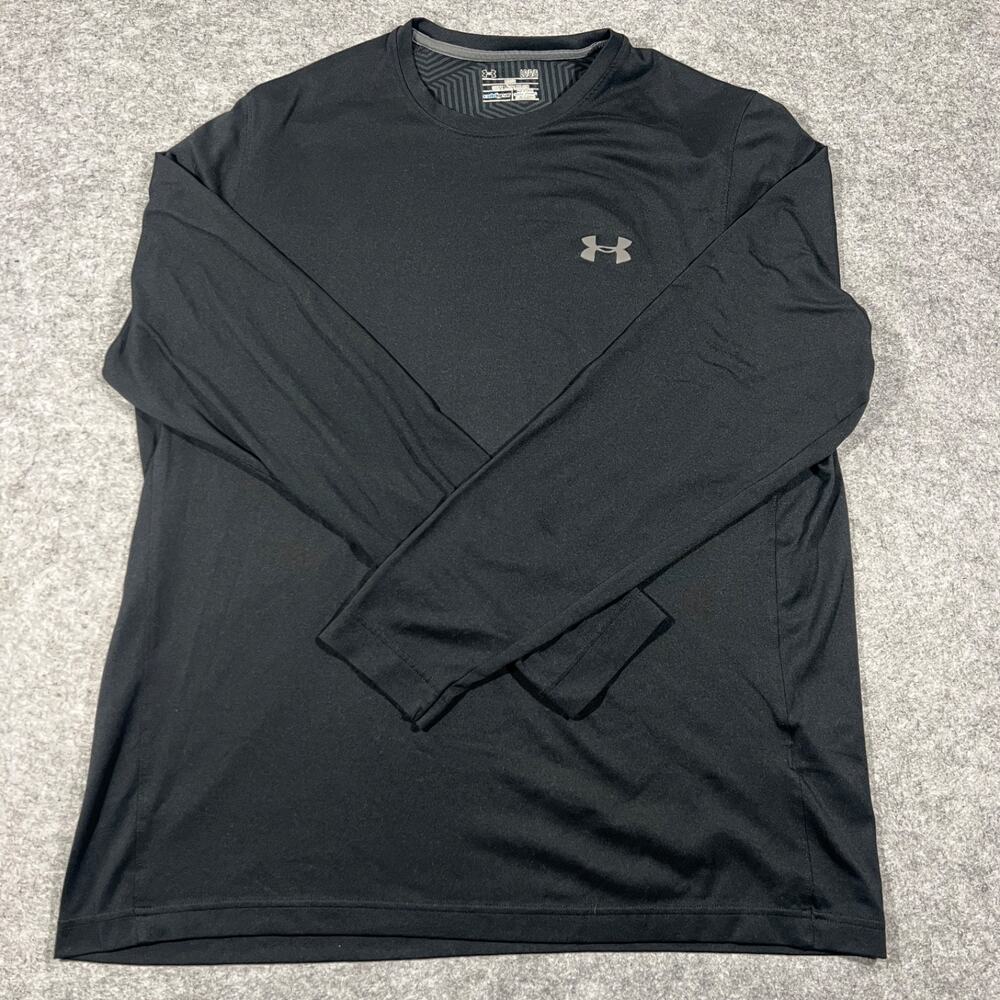 Under Armour ColdGear Long Sleeve Compression Shirt Black Mens LG Loose